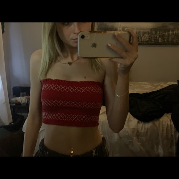 Red tube top - Picture 2 of 3